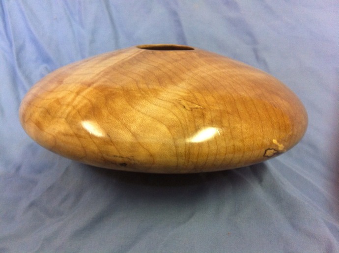 Original Four B’s Farm 7 by 3 inch maple closed vessel